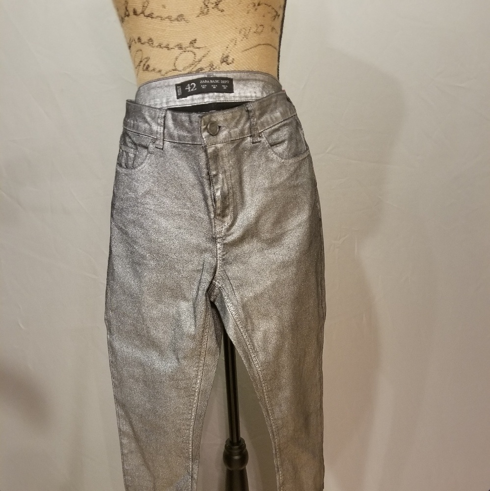 NEW W/O Tags Silver Pants